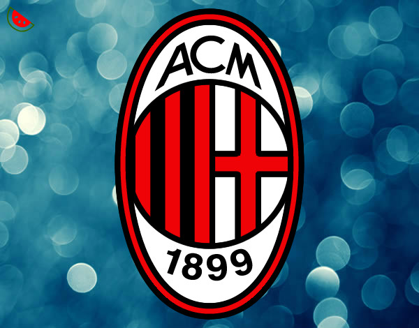 Dibujo Escudo del AC Milan pintado por Cardozo