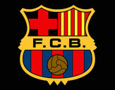 Dibujo Escudo del F.C. Barcelona pintado por adradepo