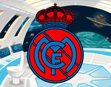Dibujo Escudo del Real Madrid C.F. pintado por adradepo