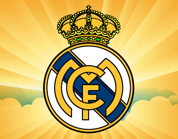 Dibujo Escudo del Real Madrid C.F. pintado por TABLETITA