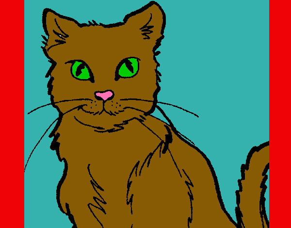 Dibujo Gato pintado por jacarly03