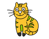 Dibujo Gato simpático pintado por cochoco
