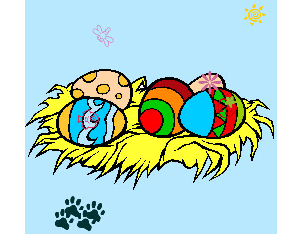 Dibujo Huevos de pascua II pintado por nanu012345