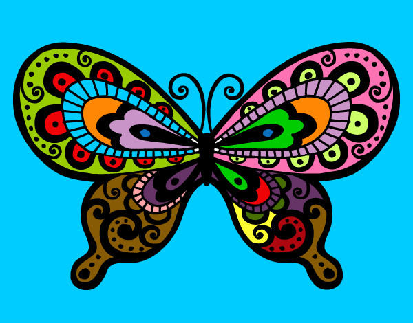 Dibujo Mariposa bonita pintado por 2164