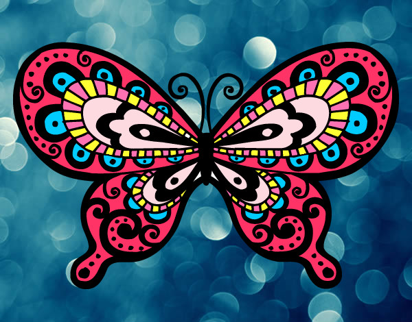 Dibujo Mariposa bonita pintado por sil10