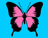 Dibujo Mariposa con alas negras pintado por lili_17_