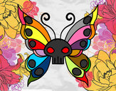 Dibujo Mariposa Emo pintado por lox74