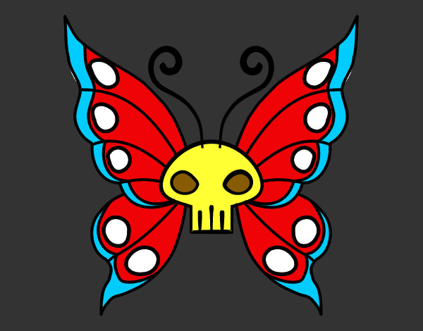 Dibujo Mariposa Emo pintado por vega218