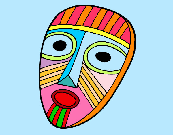 Dibujo Máscara sorprendida pintado por marteta