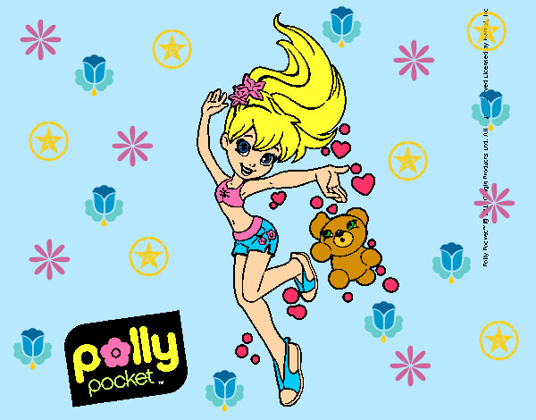 Polly Pocket: En Pijama Con Su Osito