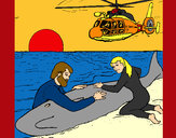 Dibujo Rescate ballena pintado por PEPITAYO5