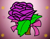 Dibujo Rosa, flor pintado por Amadix