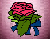 Dibujo Rosa, flor pintado por ari3