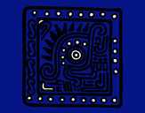 Dibujo Símbolo maya pintado por vichocente