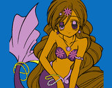 Dibujo Sirena 3 pintado por Fabiola200