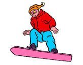 Dibujo Snowboard pintado por samirth