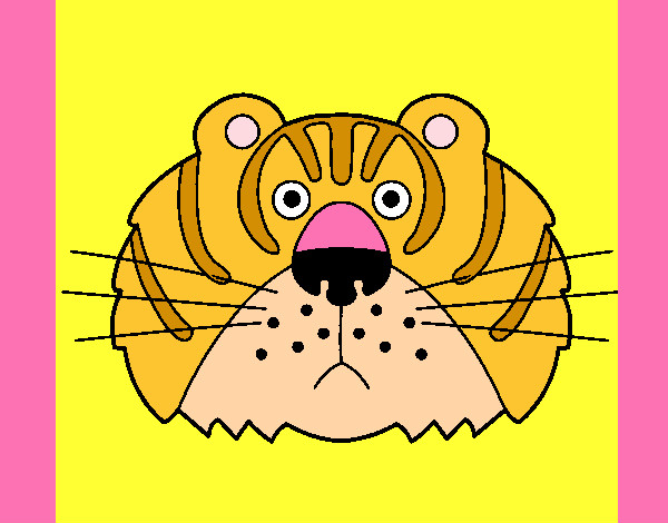 Dibujo Tigre III pintado por marteta