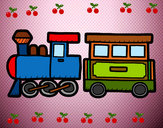 Dibujo Tren alegre pintado por rousylla