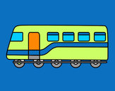 Dibujo Tren de pasajeros pintado por emivaron22