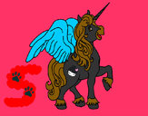 Dibujo Unicornio con alas pintado por Shoofyaa