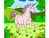 Dibujo Unicornio corriendo pintado por Liidia