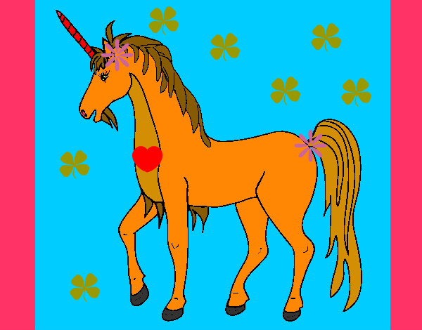 Dibujo Unicornio II pintado por alionka