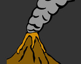 Dibujo Volcán pintado por Silmaspaol