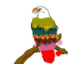 Dibujo Águila en una rama pintado por Benjamin3