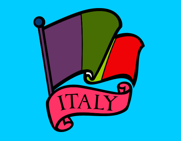 Dibujo Bandera de Italia pintado por jochaglo