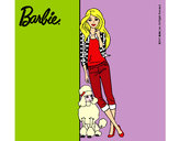 Dibujo Barbie con cazadora de cuadros pintado por lamorales