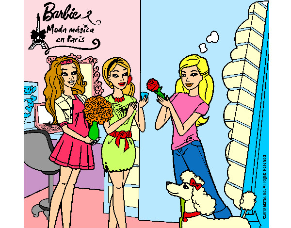 Barbie de compras con sus amigas