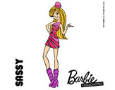 Dibujo Barbie Fashionista 2 pintado por MariaG
