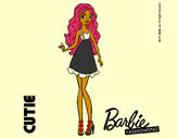 Dibujo Barbie Fashionista 3 pintado por mirela 