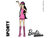 Dibujo Barbie Fashionista 4 pintado por MariaG