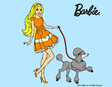 Dibujo Barbie paseando a su mascota pintado por lamorales