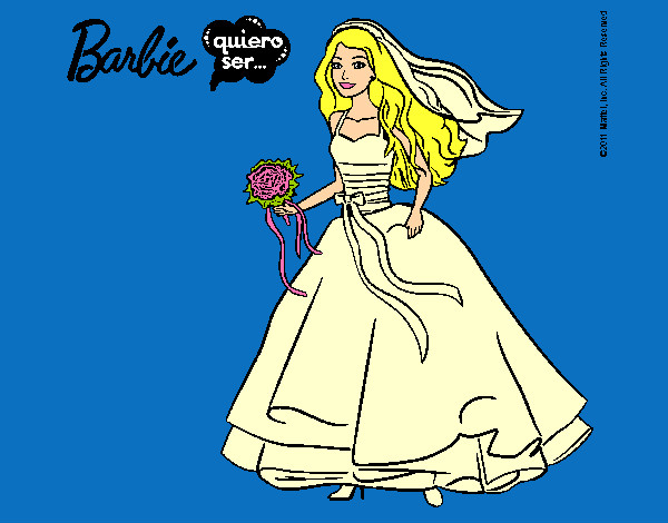 Barbie vestida de novia