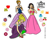 Dibujo Barbie y sus amigas vestidas de gala pintado por AINA_JS