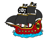 Dibujo Barco pirata pintado por alexrider