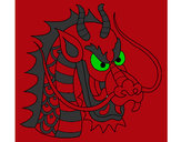 Dibujo Cabeza de dragón 1 pintado por ponchito