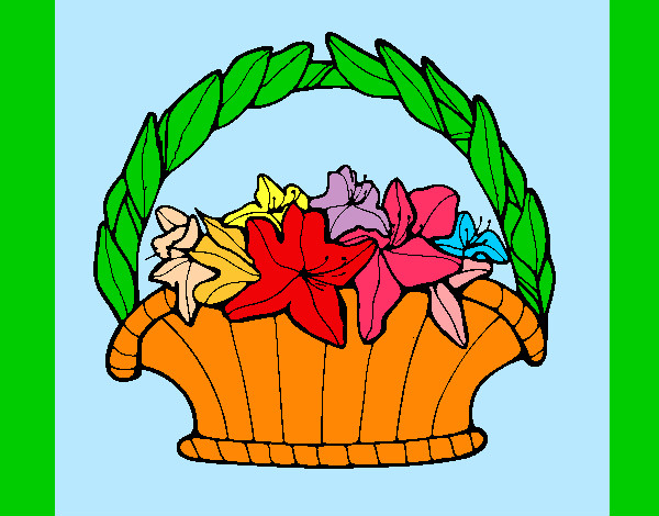 Dibujo Cesta de flores 4 pintado por crysleidy