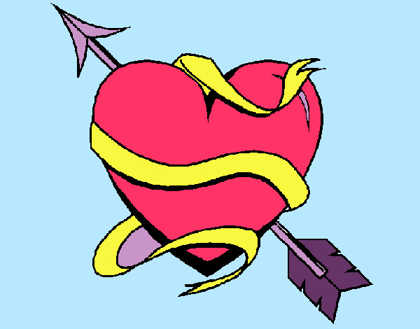 Dibujo Corazón con flecha pintado por noemi16
