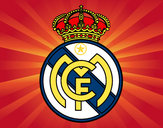 Dibujo Escudo del Real Madrid C.F. pintado por thomas