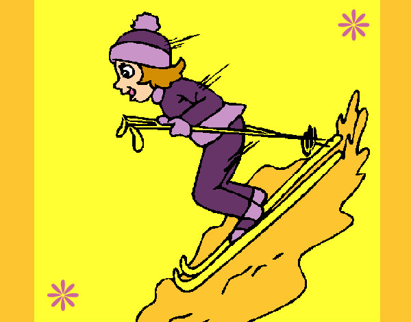 Dibujo Esquiadora pintado por lili_17_