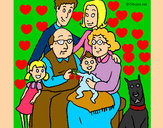 Dibujo Familia pintado por andreaxi