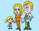 Dibujo Familia feliz pintado por rafabudy