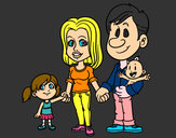 Dibujo Familia feliz pintado por zafiro53