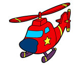 Dibujo Helicóptero con una estrella pintado por jonathan34