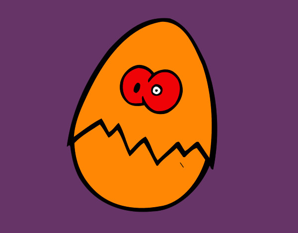 Huevo asustado
