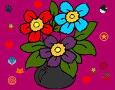 Dibujo Jarrón de flores pintado por aaayylliin