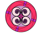 Dibujo Mandala 5 pintado por marjoca
